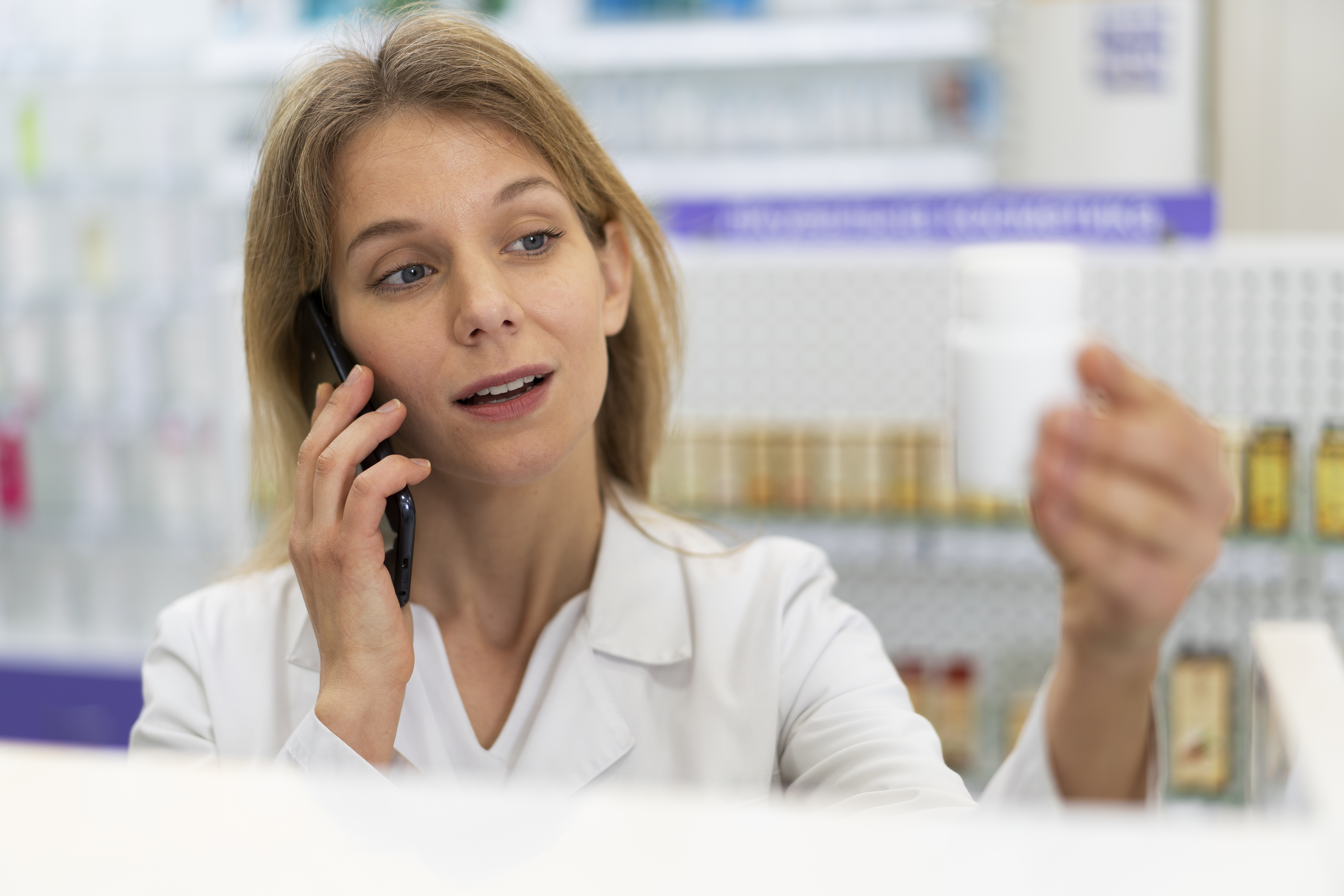Florida pharmacist preparing a prescription