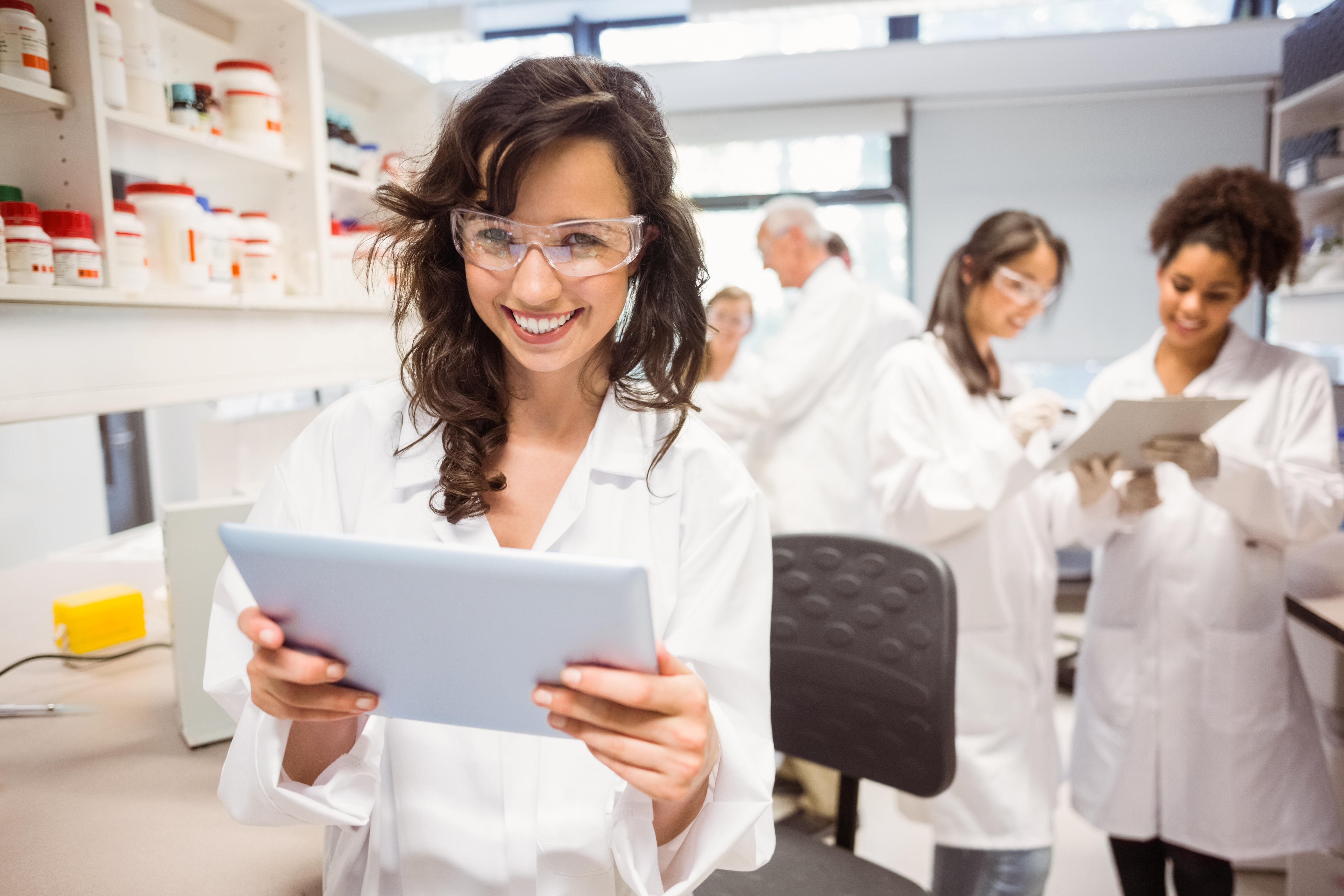 Florida medical researcher in a lab