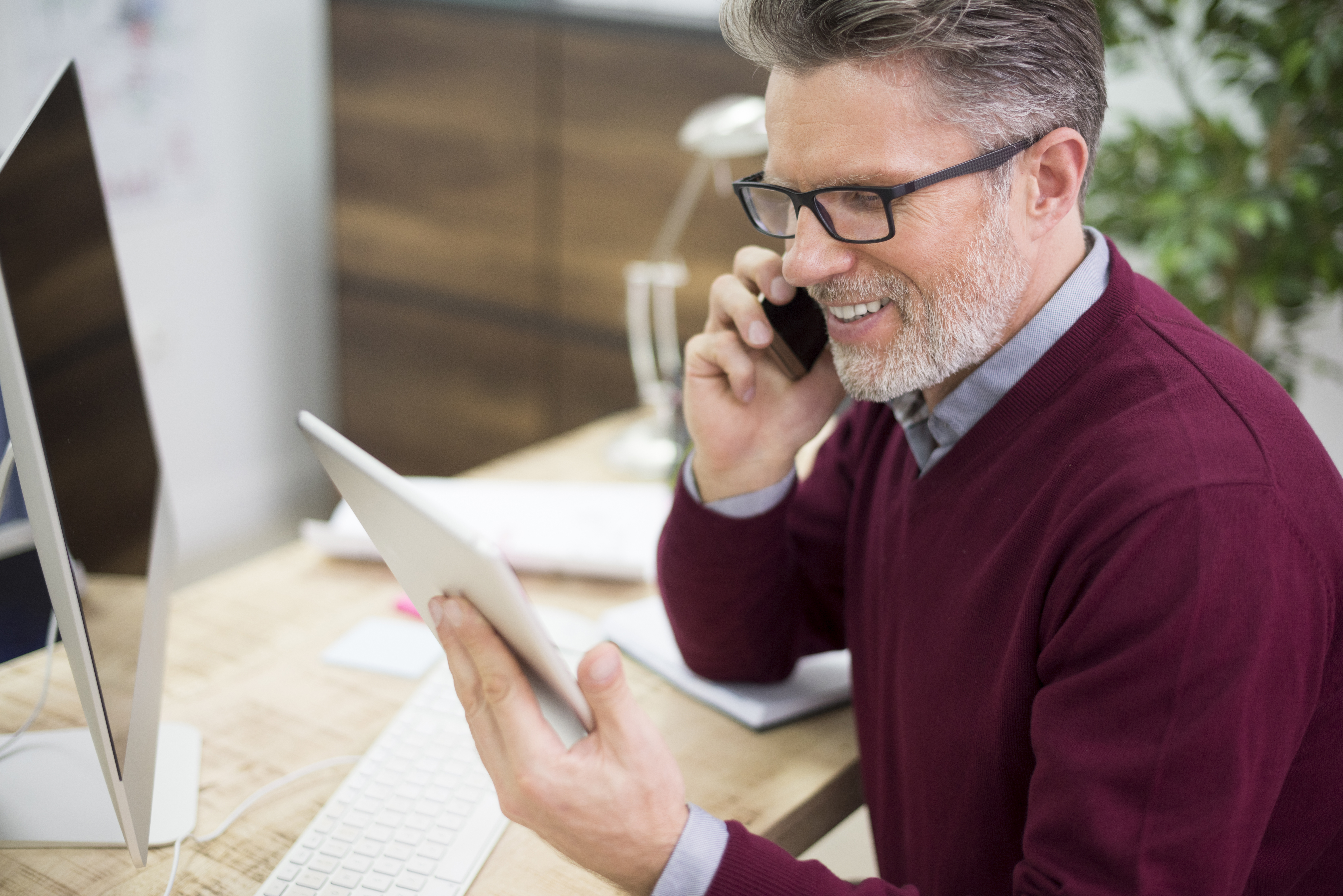 Florida professional reviewing plan options