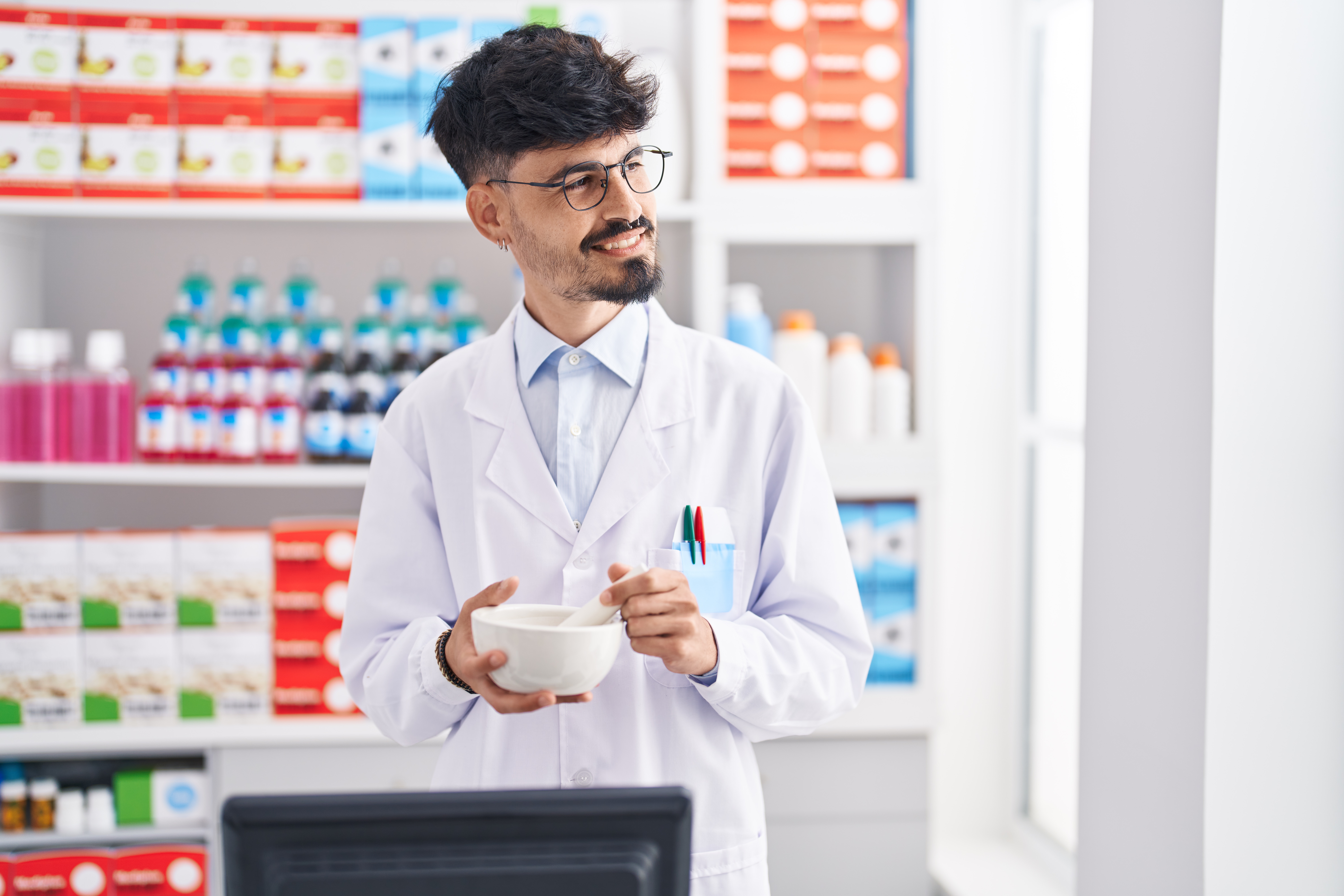Florida pharmacist at the counter
