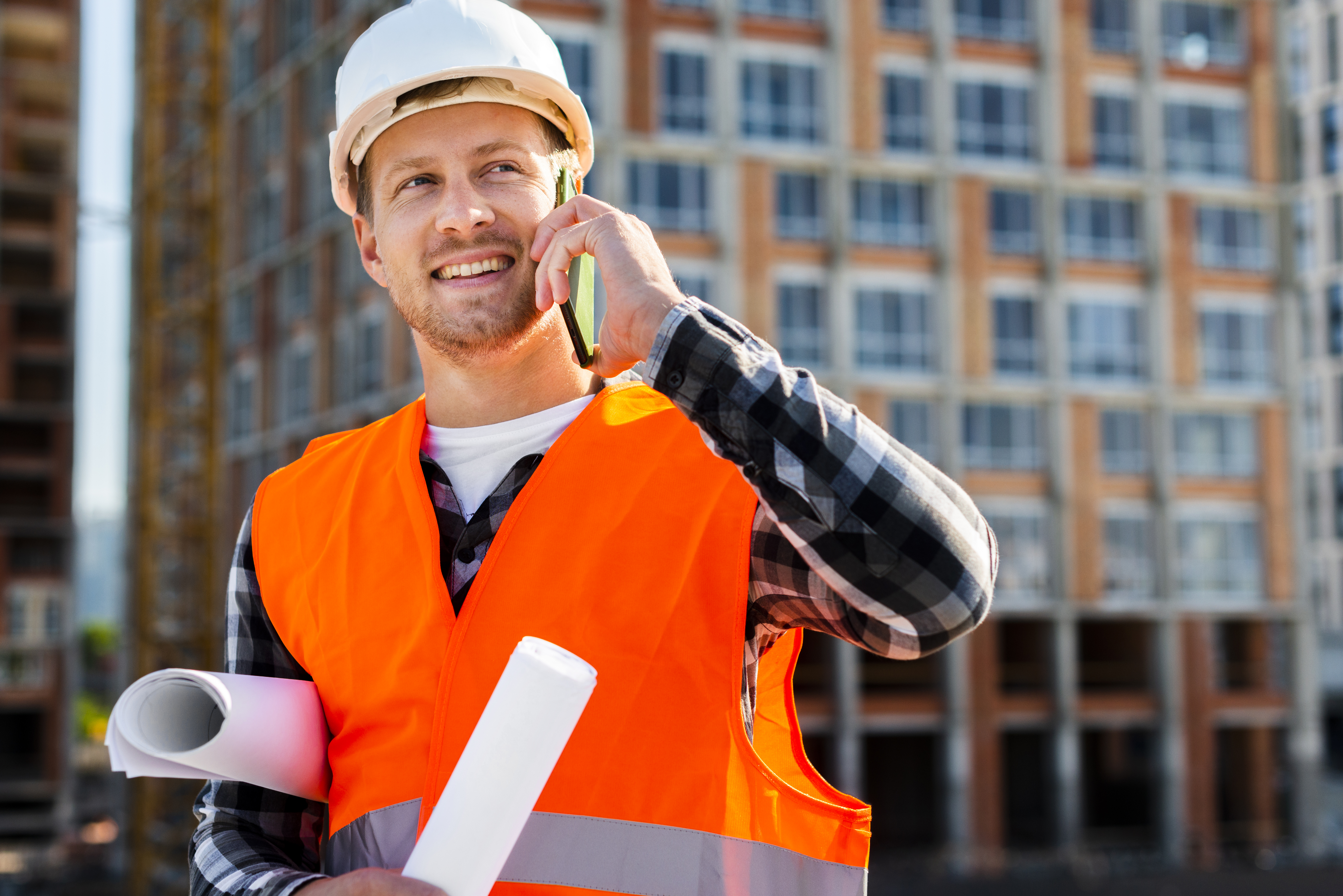 Florida construction worker on a job site