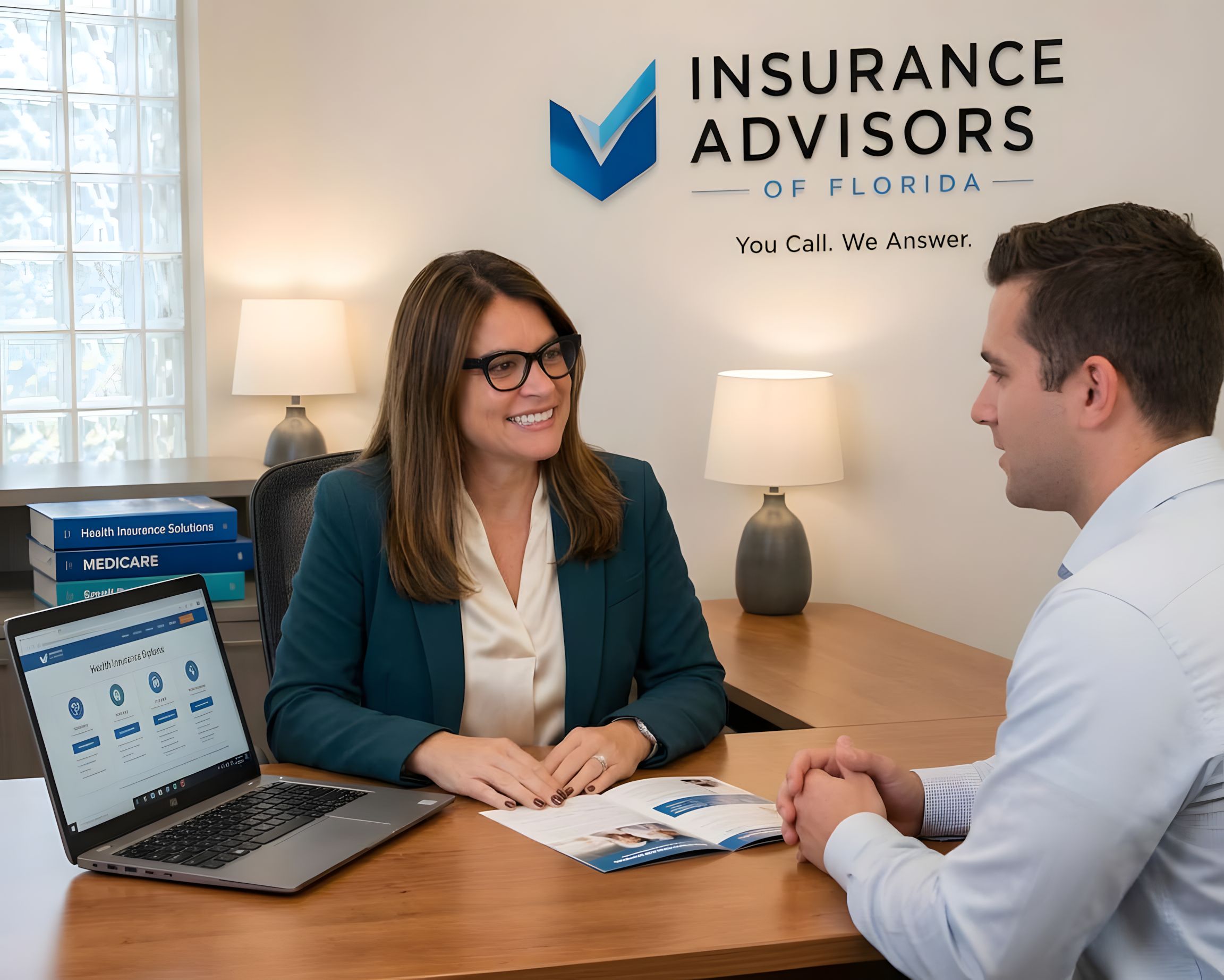 Palm Harbor family reviewing health insurance options with a local Florida advisor
