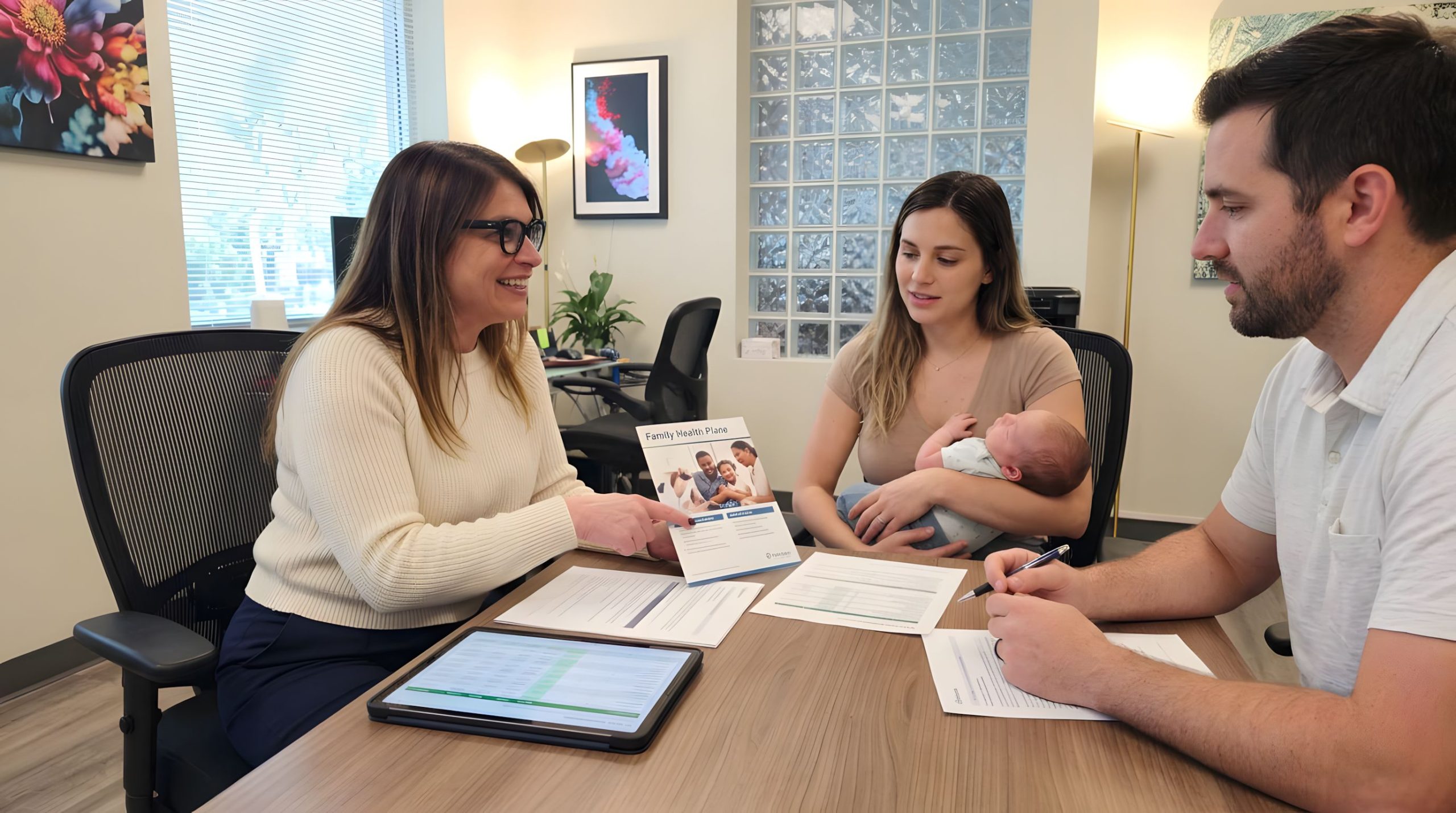 Melbourne resident reviewing health insurance plan costs with a Florida advisor